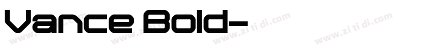 Vance Bold字体转换